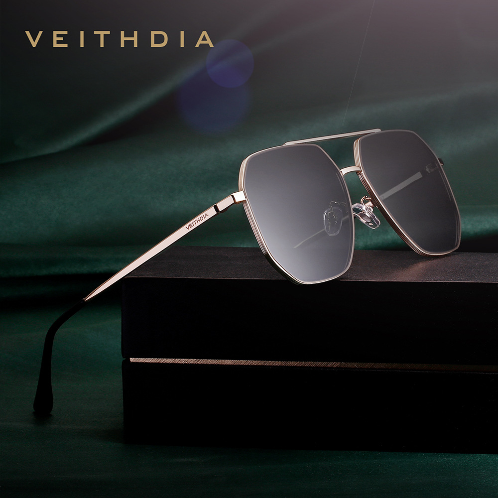 Sunglasses Aviator Polarized - VEITHDIA-gafas de sol cuadradas de Material