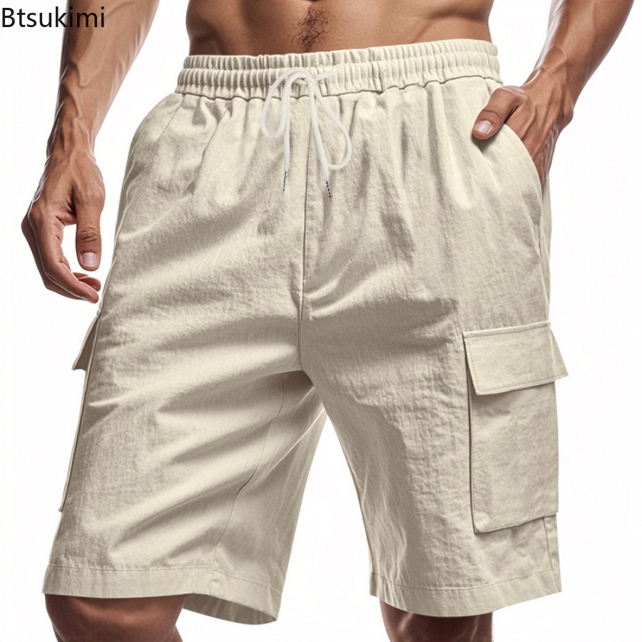 Nuevo 2025 pantalones cortos C - Short Linen Drawstring reseña y precio