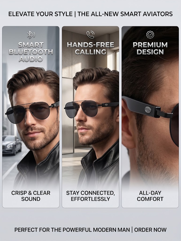 Lentes de Sol Inteligentes Blu - Sunglasses Aviator Polarized reseña y precio