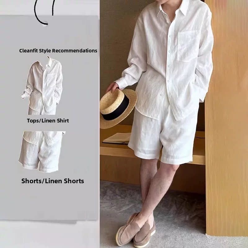 Conjunto de Camisa y Pantalone - Linen Shirt Breathable reseña y precio