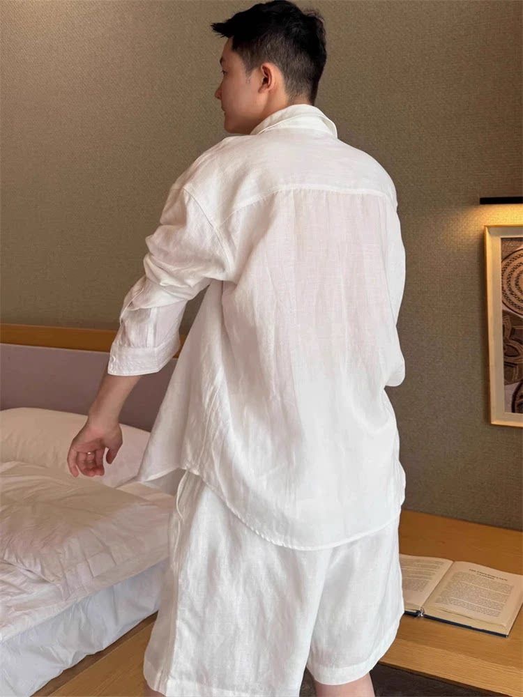 Conjunto de Camisa y Pantalone - Linen Shirt Breathable reseña y precio